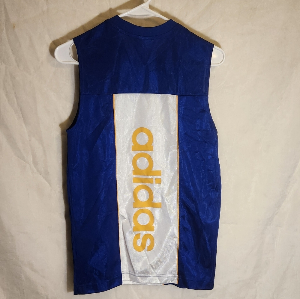 Y2k Vintage Adidas Blue and White Basketball Jersey
